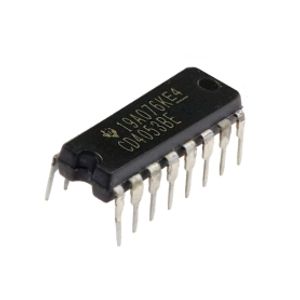 تراشه مالتی پلکسر CD4053BE پکیج DIP مارک TI