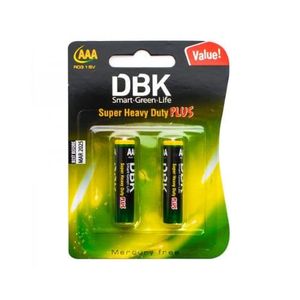 باتری نیم قلمی دی بی کی (DBK) مدل Smart Green Life پک دو عددی