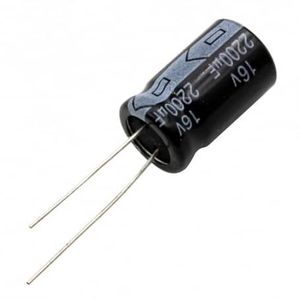خازن الکترولیتی 2200uF / 16V (2200 میکرو فاراد)