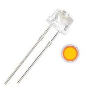 LED کلاهی چیپ بزرگ آبی 5mm بسته 50 عددی