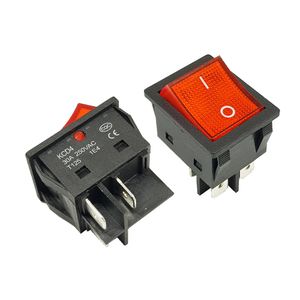 کلید راکر بزرگ چراغدار KCD-102N 30A
