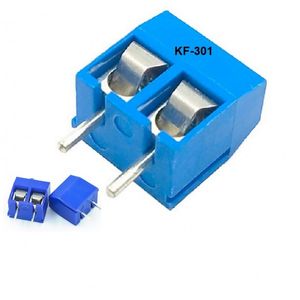 ترمینال پیچی آبی دو پین مدل KF301-2Pin