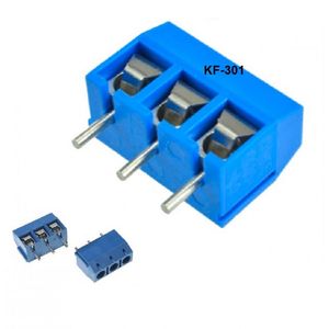 ترمینال پیچی آبی سه پین مدل KF301-3Pin