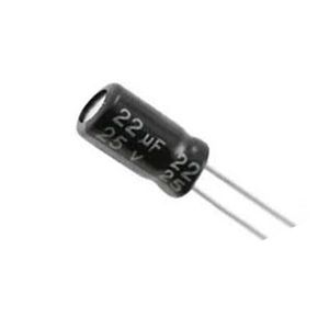 22UF 25V خازن الکترولیت