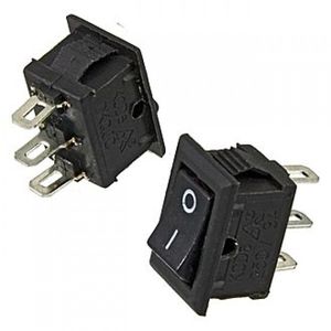 کلید راکر استارتی KCD2-223 ON-OFF-ON ROCKER SWITCH