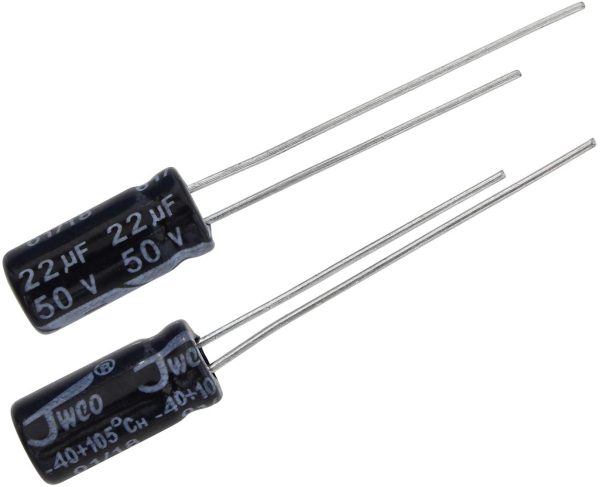 0/22UF 50V خازن الکترولیت