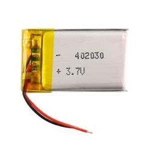 باتری لیتیوم پلیمر 3.7v ظرفیت 200mAh کد 402030