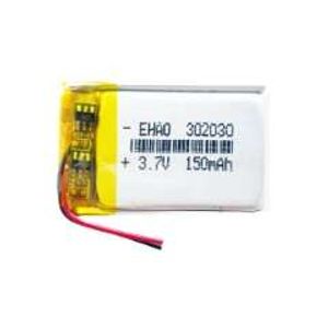 باتری لیتیوم پلیمر 3.7v ظرفیت 150mAh کد 302030