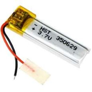 باتری لیتیوم پلیمر 3.7v ظرفیت 120mAh کد 350629