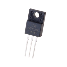 دوبل دیود شاتکی SRF10100C 10A-100V مارک GW پکیج TO-220FP