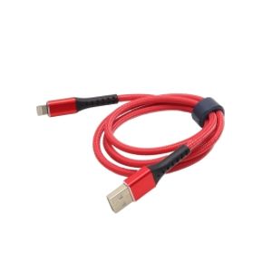 کابل شارژ کنفی سر فلزی USB به Lightning مارک VONK