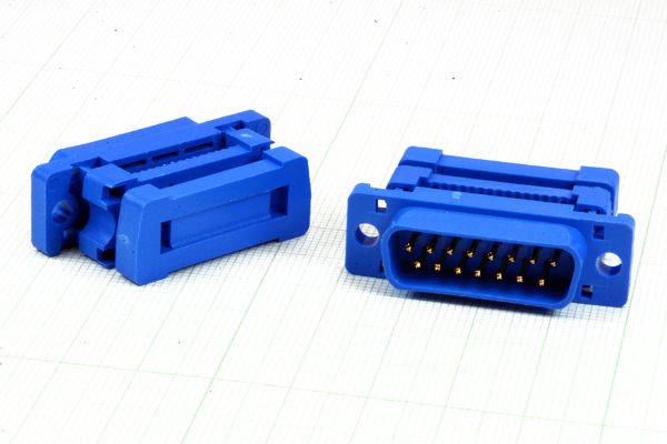 دی کانکتور D15PIN CRIMP IDC TYPE T MALE PLASTIC CASE / TAIWAN