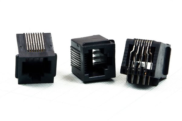 سوکت SKT RJ45 8PIN FEMALE R/A