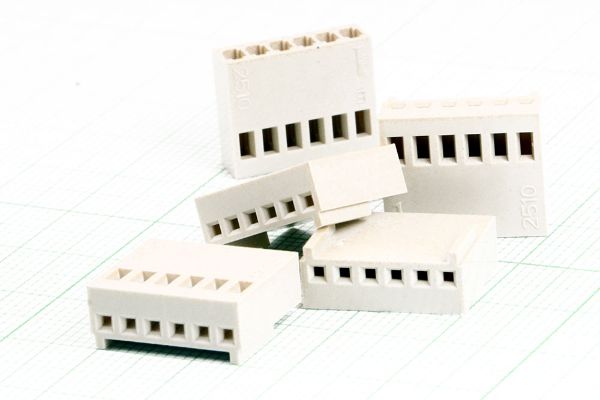 کانکتور CONNECTOR 6PIN 2.54MM FEMALE