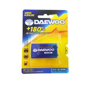 باتری کتابی 9 ولت دوو DAEWOO مدل سوپر آلکلاین