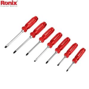 ست پیچ گوشتی 7 عددی ضربه خور دسته کریستالی RONIX-RH2906