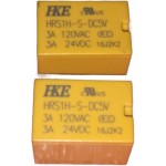 رله مخابراتی بوبین وسط HKE (4102) HRS1H-S-5V-6PIN-3A