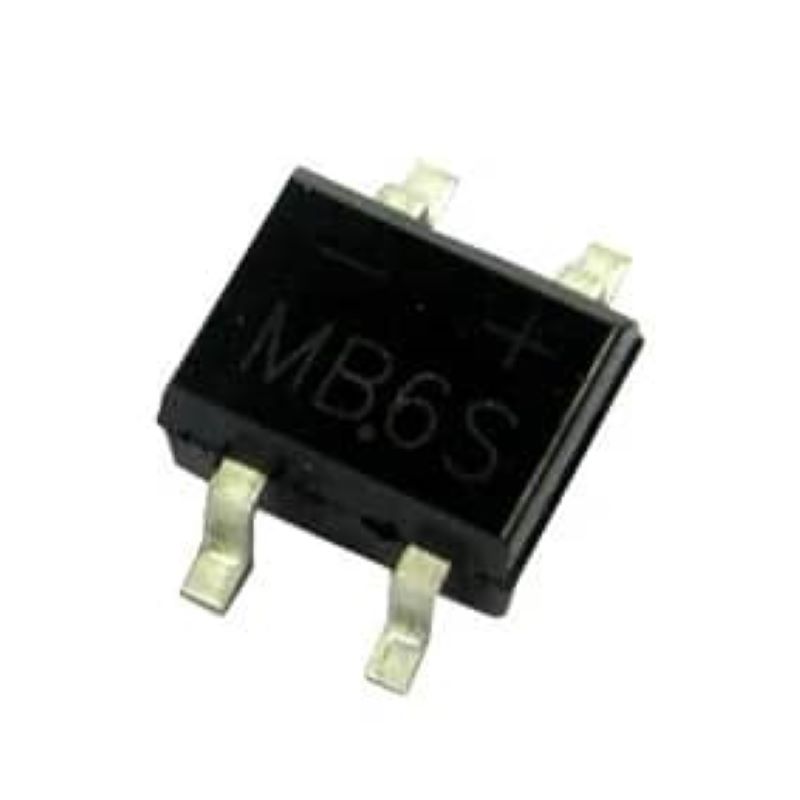 پل دیود 0.5 آمپر 600 ولت MB6S SMD