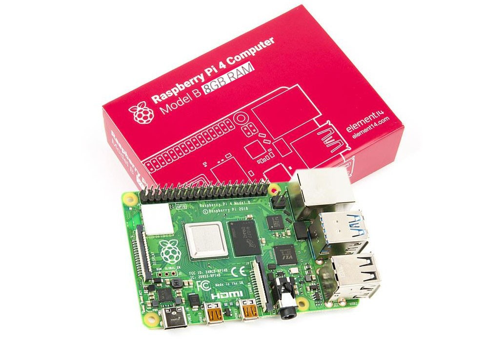 برد رزبری پای Raspberry Pi 4 مدل B تولید انگلستان با رم 8GB