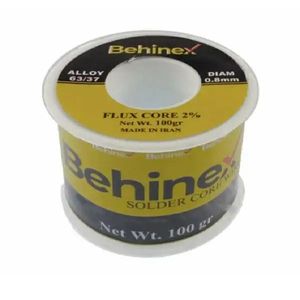 سیم لحیم قطر 0.8 میلی متر وزن 250 گرم برند بهینکس Behinex