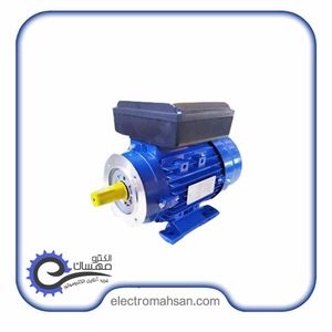 الکتروموتور دیزل ساز 0.75 کیلووات (1 اسب)، تک فاز کلاچ دار, 3000 دور، نیم فلنج B34, پوسته آلومینیوم