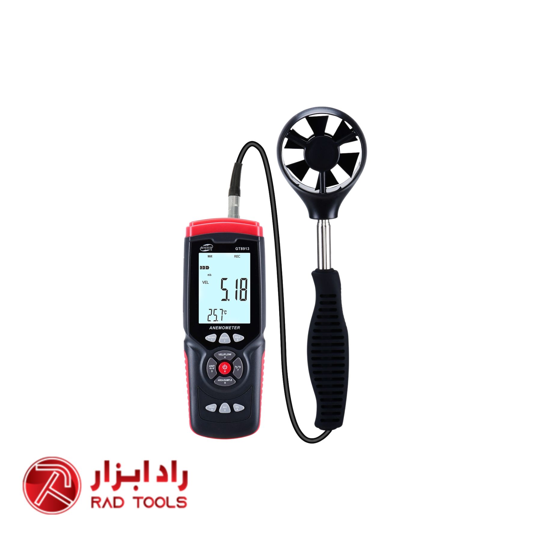 بادسنج و دماسنج و رطوبت سنج بنتک BENETECH GT8913