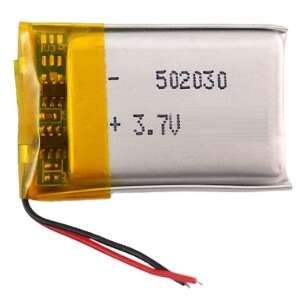 باتری لیتیوم پلیمر 3.7v ظرفیت 400mAh کد 502030