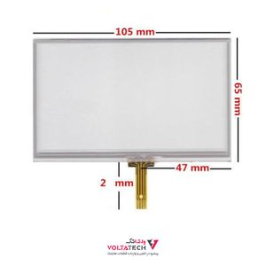 تاچ اسکرین 4.3 اینچ مقاومتی 4 پین Touch 4.3 inch