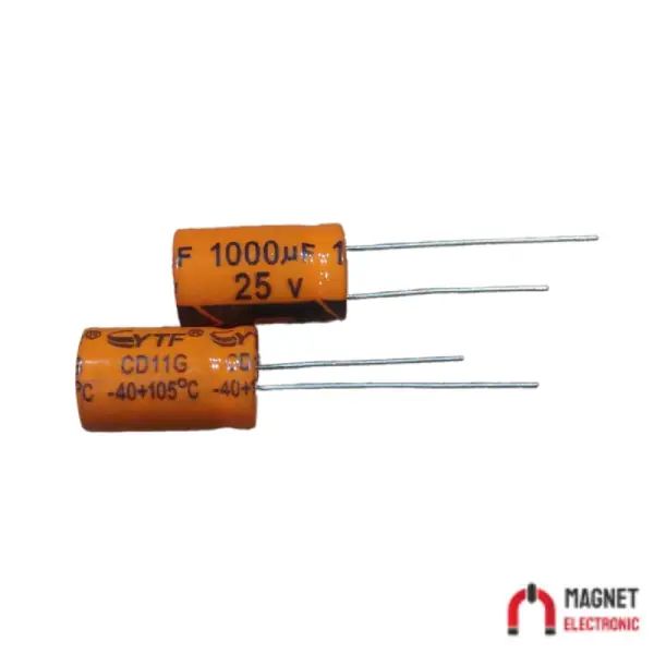 1000UF 25V YTF خازن الکترولیت 108007057