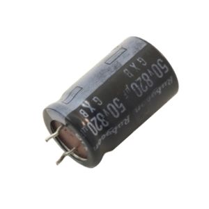 خازن الکترولیتی 820uF / 50V ژاپنی مارک RUBYCON سری GXB