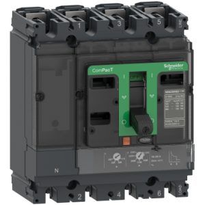 کلید اتوماتیک اشنایدر 40 آمپر 4 پل 36 کیلو آمپر قابل تنظیم حرارتی- ثابت مغناطیسی C10F4TM040