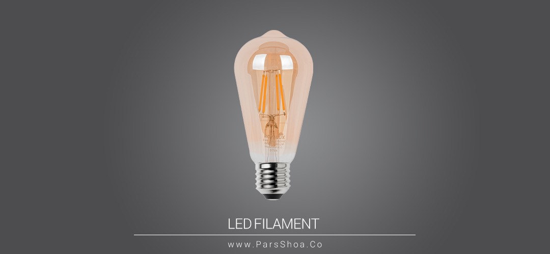 لامپ 6 وات ST64 LED فیلامنتی E27