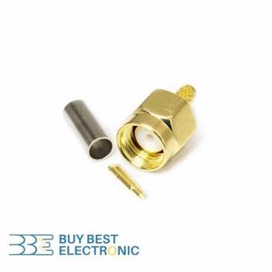 RF MALE SMA CONNECTOR FOR CABLE RG-174