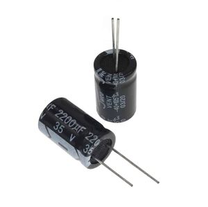 خازن الکترولیتی 2200UF/35V-16X25-105C-BLACK