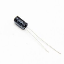 خازن الکترولیتی ایستاده 1µF ولتاژ 50V سایز 8x4mm