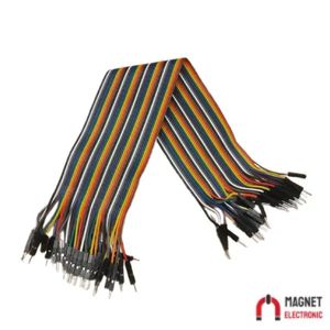 سیم برد بورد 30 سانتی متر فلتی نر به نر BREADBOARD WIRES