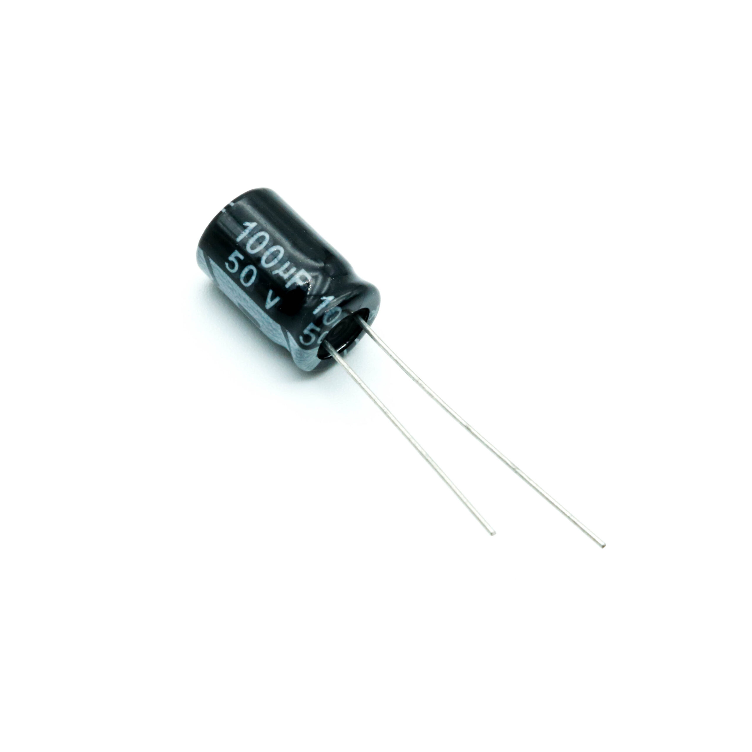 خازن الکترولیتی 100UF/50V-8X12-105C-BLACK