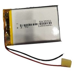 باتری لیتیوم پلیمر 3.7v ظرفیت 2000mAh کد 354060