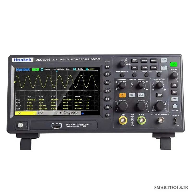 اسیلوسکوپ 100MHz دوکانال هانتک HANTEK DSO-2D10