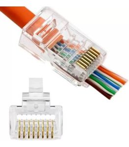 سوکت نری شبکه CAT6 میان گذر OPEN END