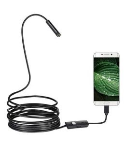 دوربین آندوسکوپی شلنگی USB و Type C چراغدار 10 متری