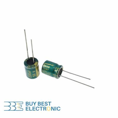 220UF/50V-10X13-105C-GREEN