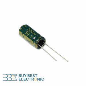 330UF/50V-10X17-105C-GREEN