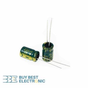 220UF/25V-8X12-105C-GREEN