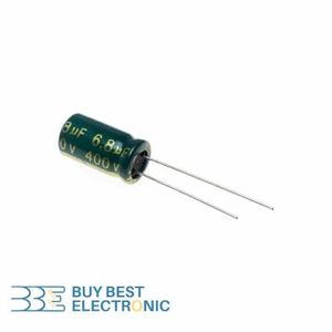 6.8UF/400V-8X14-105C-GREEN