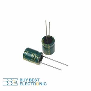 330UF/35V-10X13-105C-GREEN