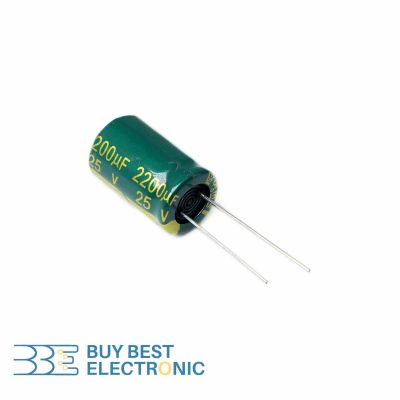 2200UF/25V-13X21-105C-GREEN