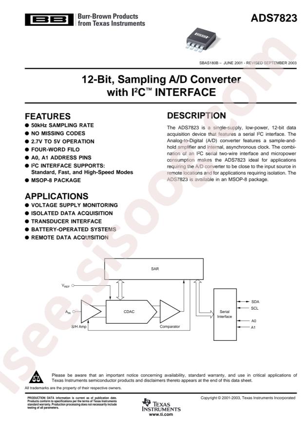 ADS7823E/250