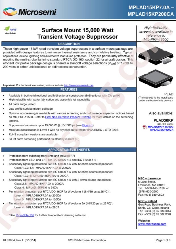 MXLPLAD15KP58A