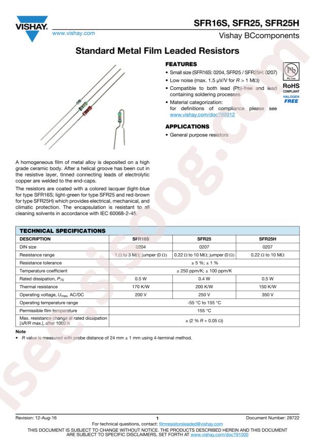 SFR16S0006801JR500